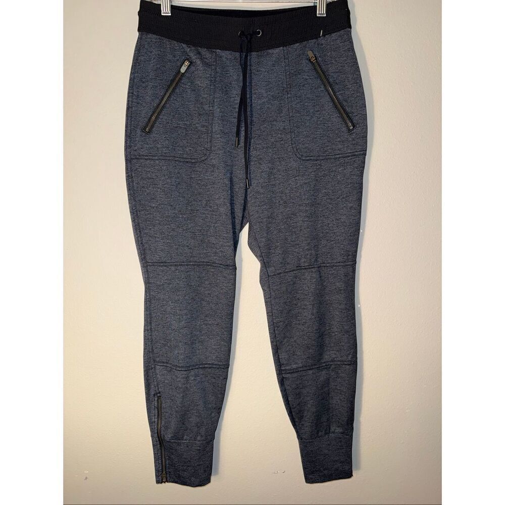 Athleta dark grey joggers zipper ankles size small #722